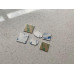 Replacement Metal Badge IBM Model F AT XT M Vintage Keyboard Square Oval Logo